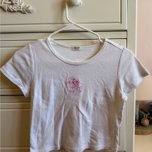 Brandy White Graphic Tee